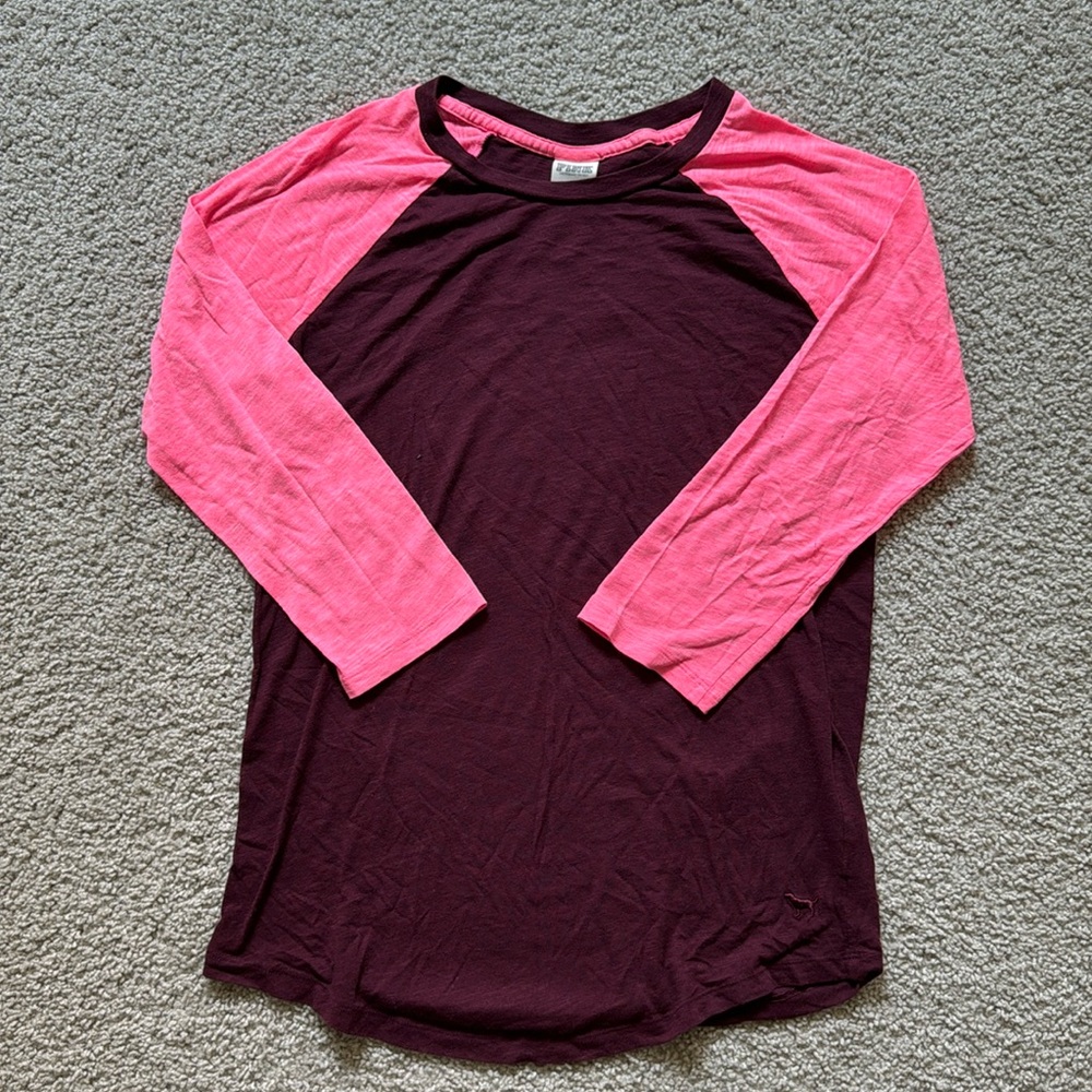 Pink Baseball T-Shirt (Small)